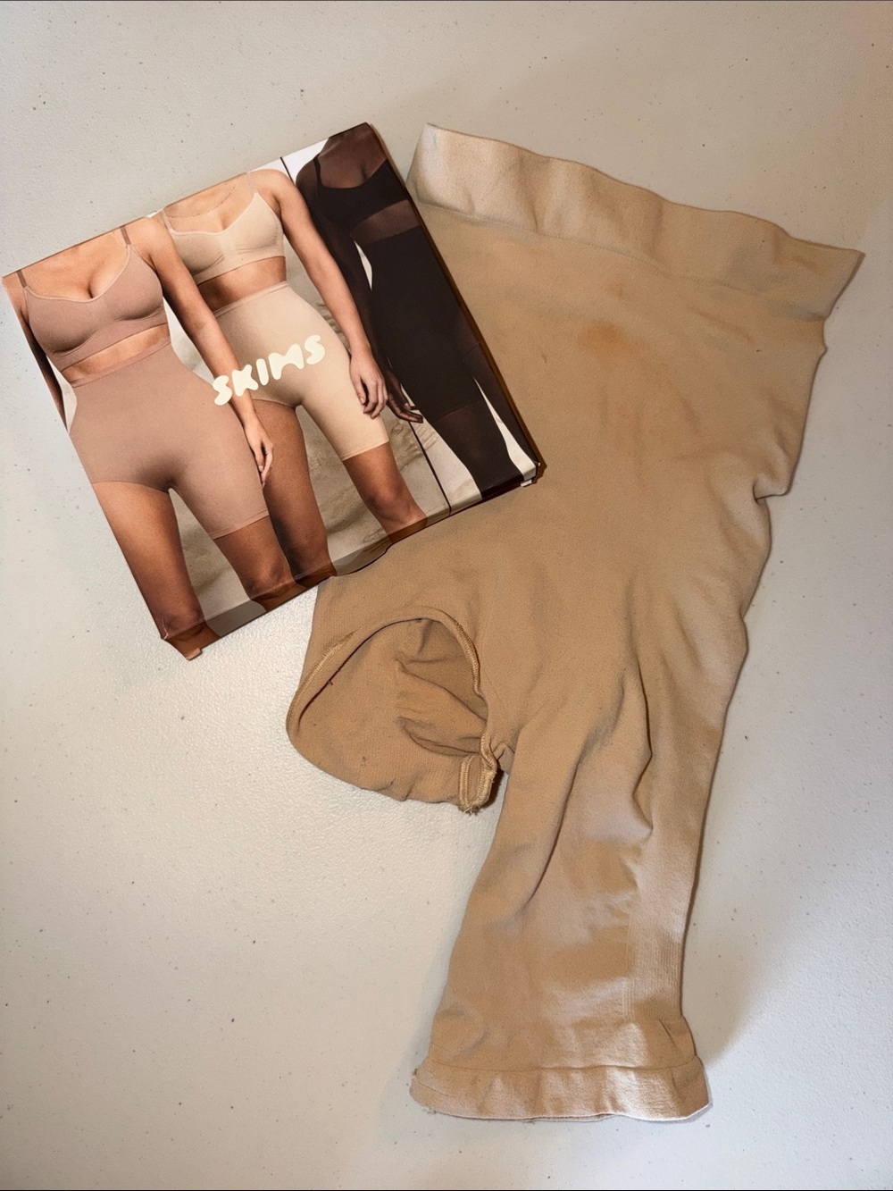SKIMS Beige Seamless Solution Short #2 Set L/XL